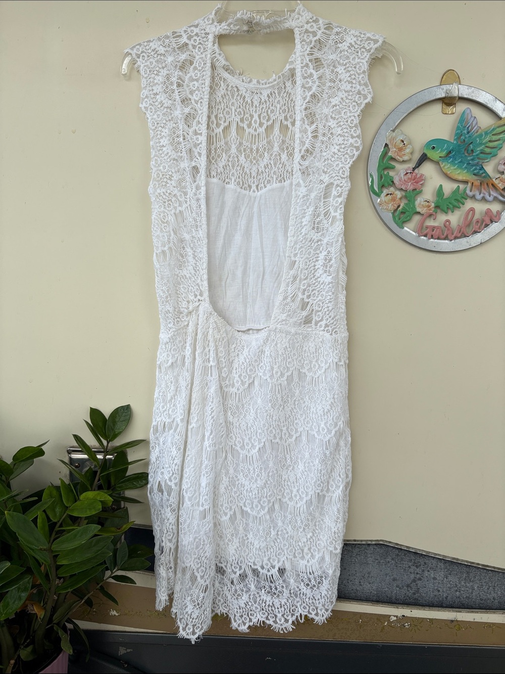 Free People White Lace Sleeveless Midi Dress - Picture 5 of 5